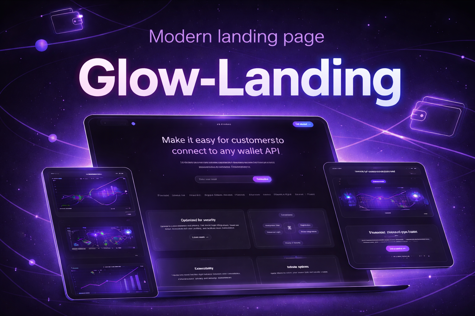 Capa do projeto Glow Landing Page
